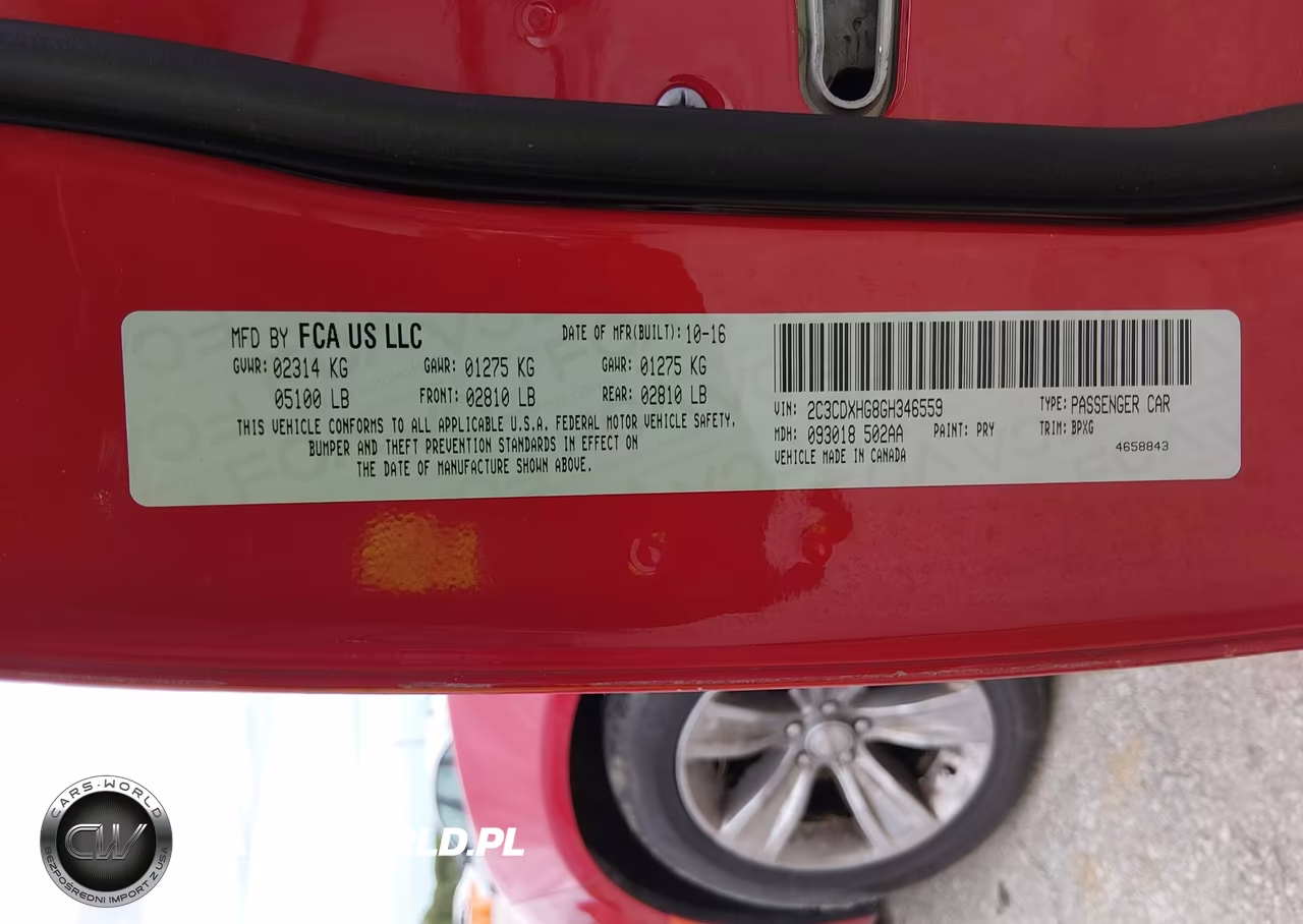 2016 Dodge Charger Sxt VIN:2C3CDXHG8GH346559 - 9