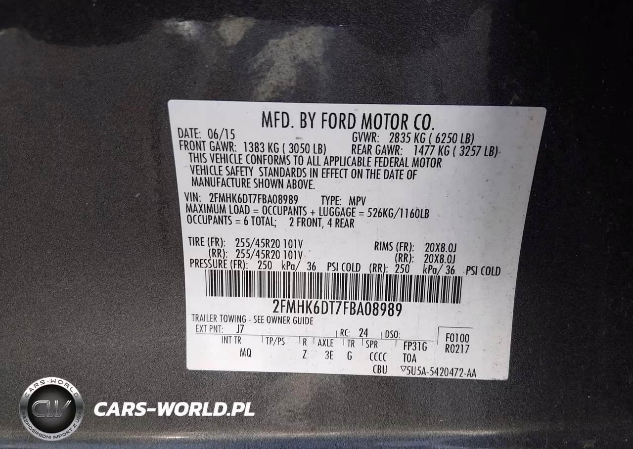 2015 Ford Flex Limited VIN:2FMHK6DT7FBA08989 - 9