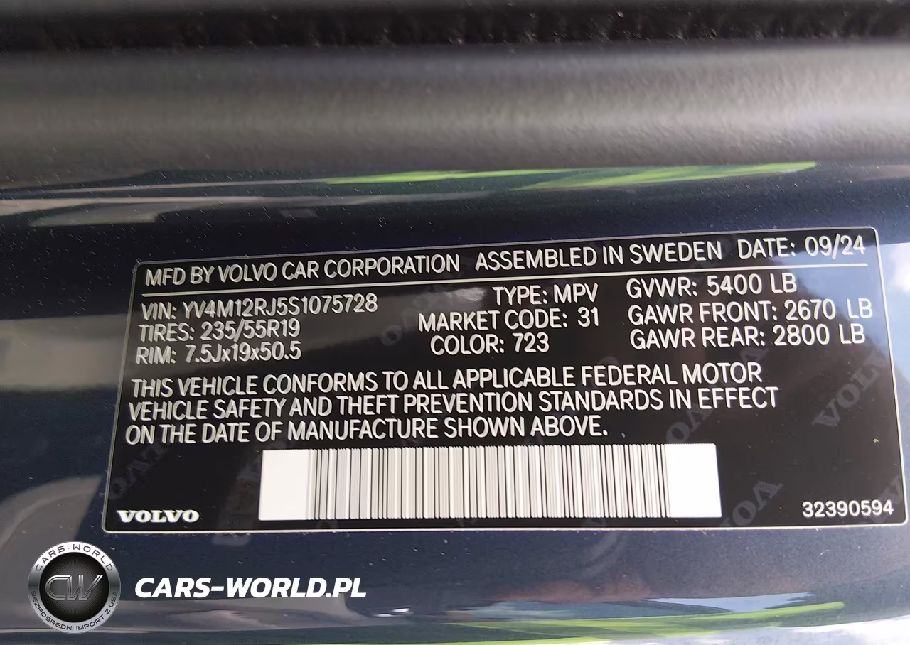 2025 Volvo Xc60 B5 Core VIN:YV4M12RJ5S1075728 - 9