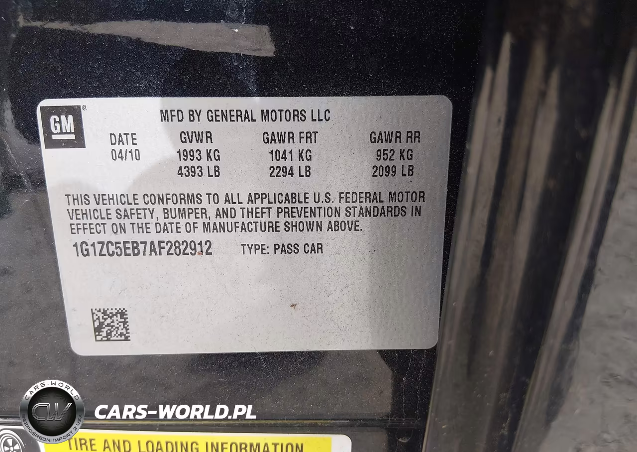 2010 Chevrolet Malibu Lt VIN:1G1ZC5EB7AF282912 - 9