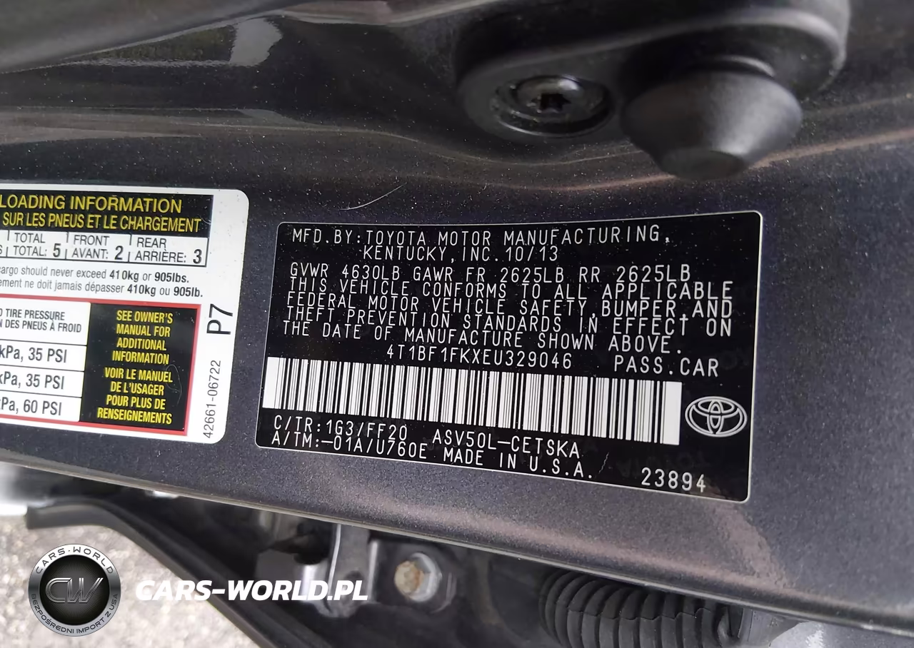 2014 Toyota Camry Se VIN:4T1BF1FKXEU329046 - 9