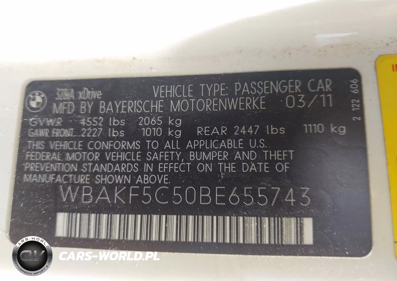 2011 BMW 328I xDrive VIN:WBAKF5C50BE655743 - 9