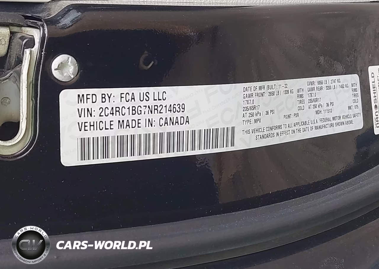 2022 Chrysler Pacifica Touring L VIN:2C4RC1BG7NR214639 - 9