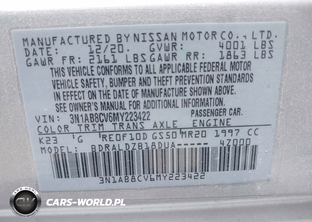 2021 Nissan Sentra Sv Xtronic Cvt VIN:3N1AB8CV6MY223422 - 9