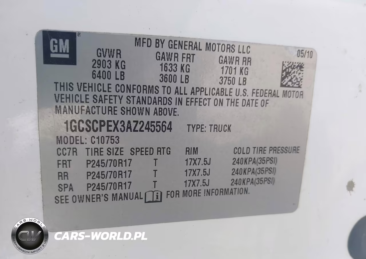 2010 Chevrolet Silverado 1500 Work Truck VIN:1GCSCPEX3AZ245564 - 9