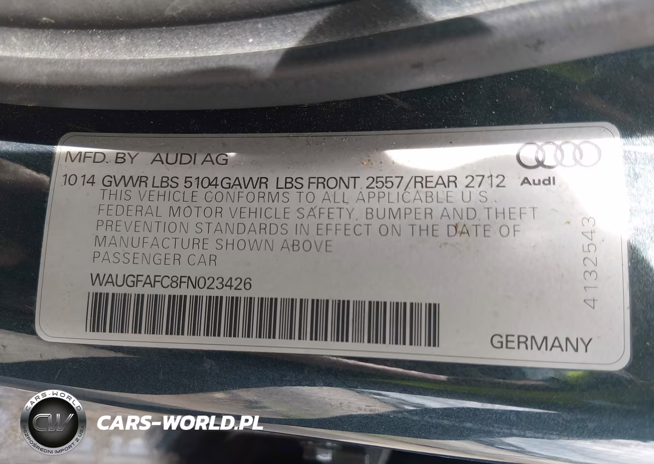 2015 Audi A6 2.0T Premium VIN:WAUGFAFC8FN023426 - 9