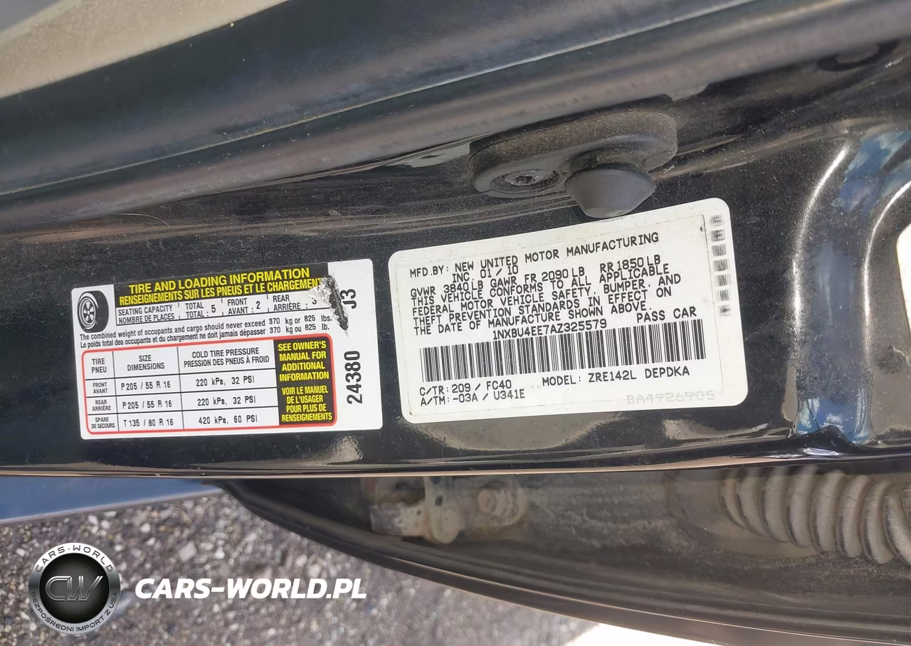 2010 Toyota Corolla Le VIN:1NXBU4EE7AZ325579 - 9