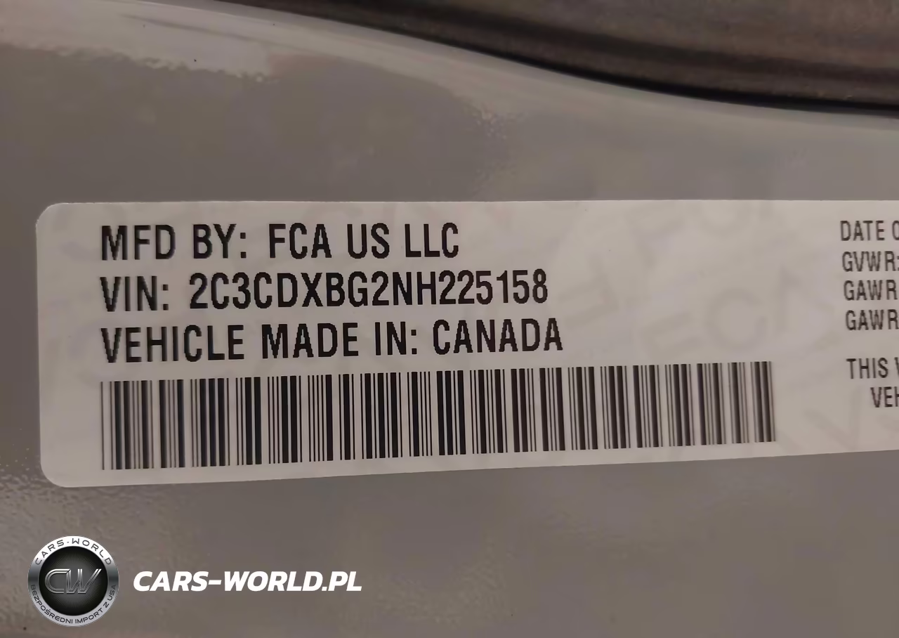 2022 Dodge Charger Sxt Rwd VIN:2C3CDXBG2NH225158 - 9