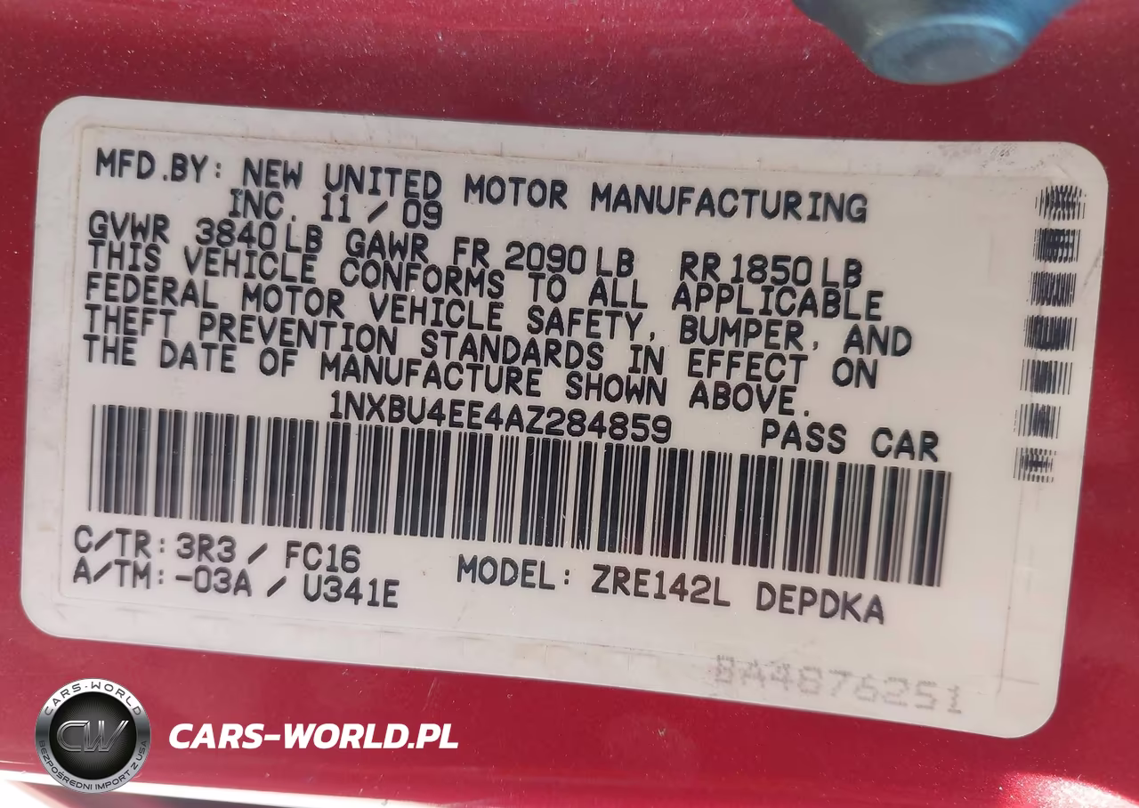 2010 Toyota Corolla Le VIN:1NXBU4EE4AZ284859 - 9