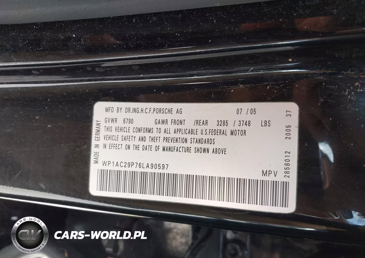 2006 Porsche Cayenne Turbo-Turbo S VIN:WP1AC29P76LA90597 - 9