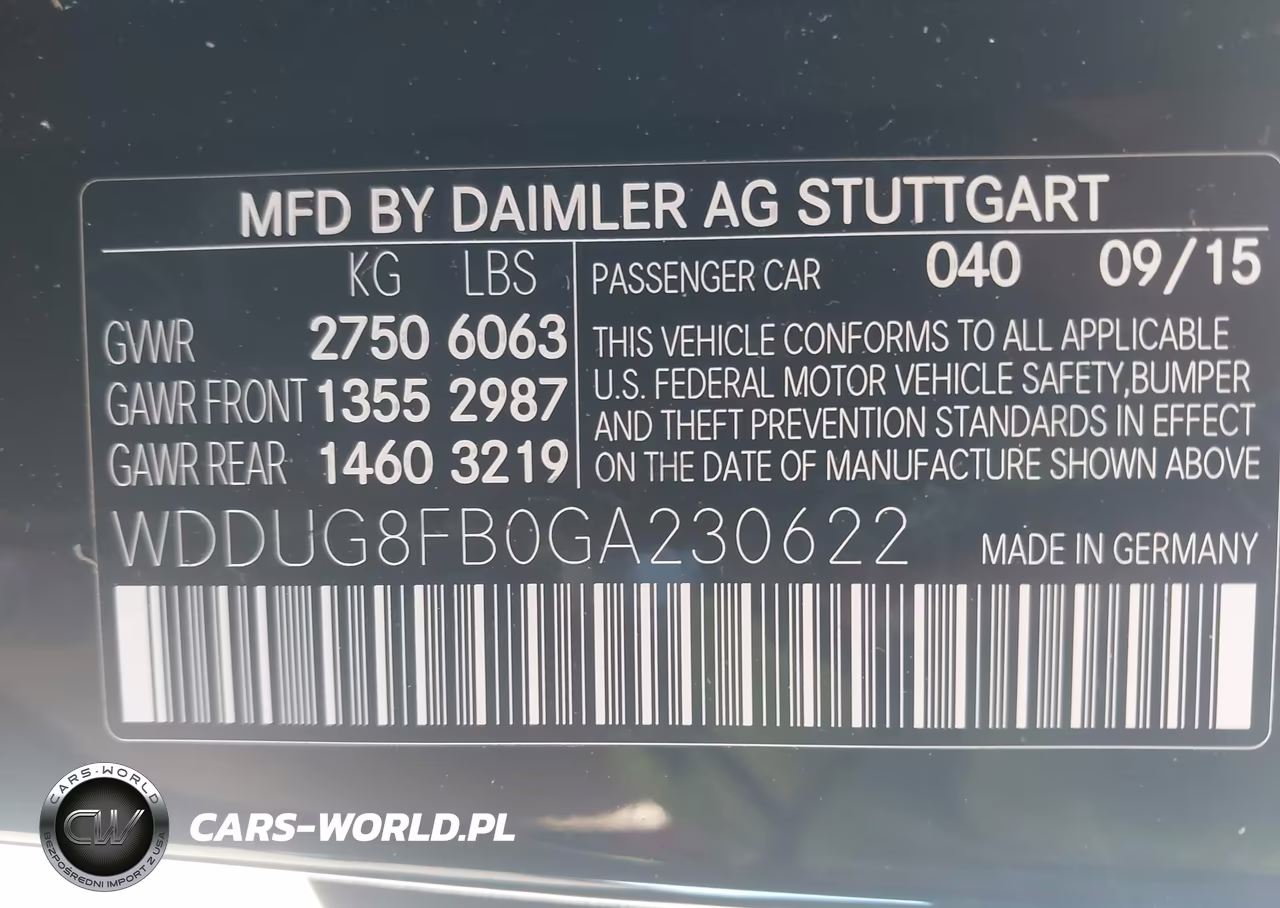 2016 Mercedes-Benz S 550 4Matic VIN:WDDUG8FB0GA230622 - 9