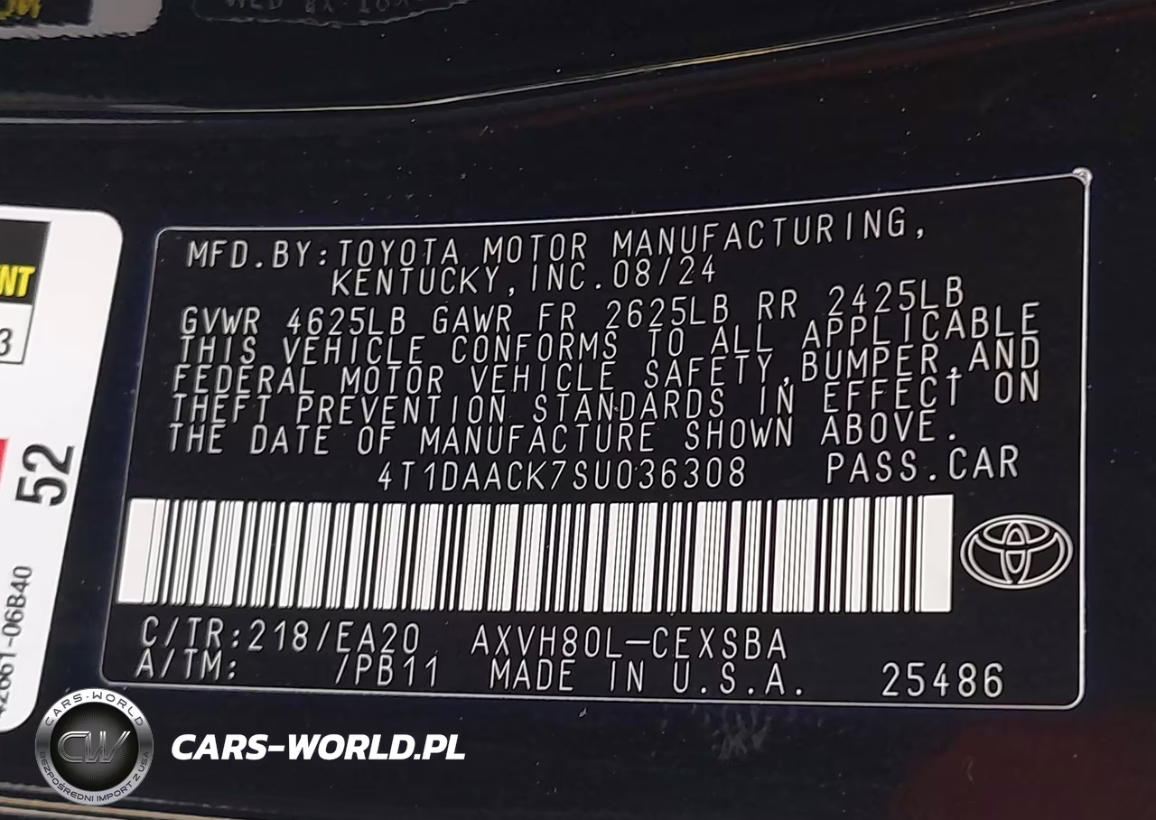 2025 Toyota Camry Se VIN:4T1DAACK7SU036308 - 9