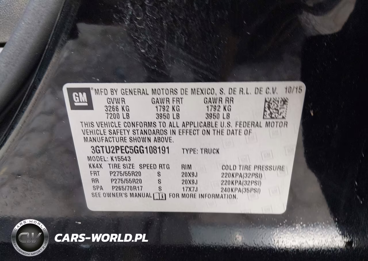 2016 GMC Sierra 1500 Denali VIN:3GTU2PEC5GG108191 - 9