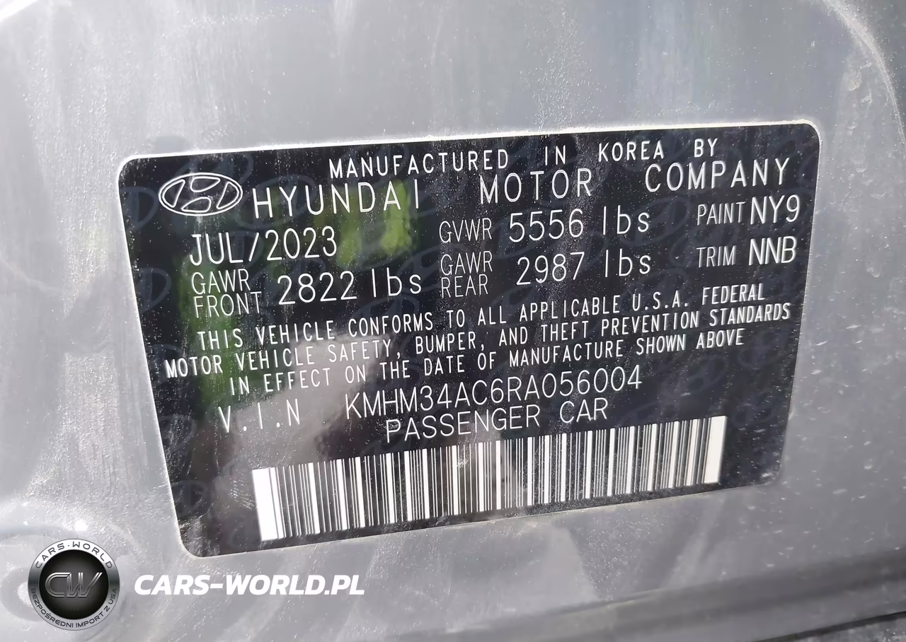 2024 Hyundai Ioniq 6 Sel VIN:KMHM34AC6RA056004 - 9