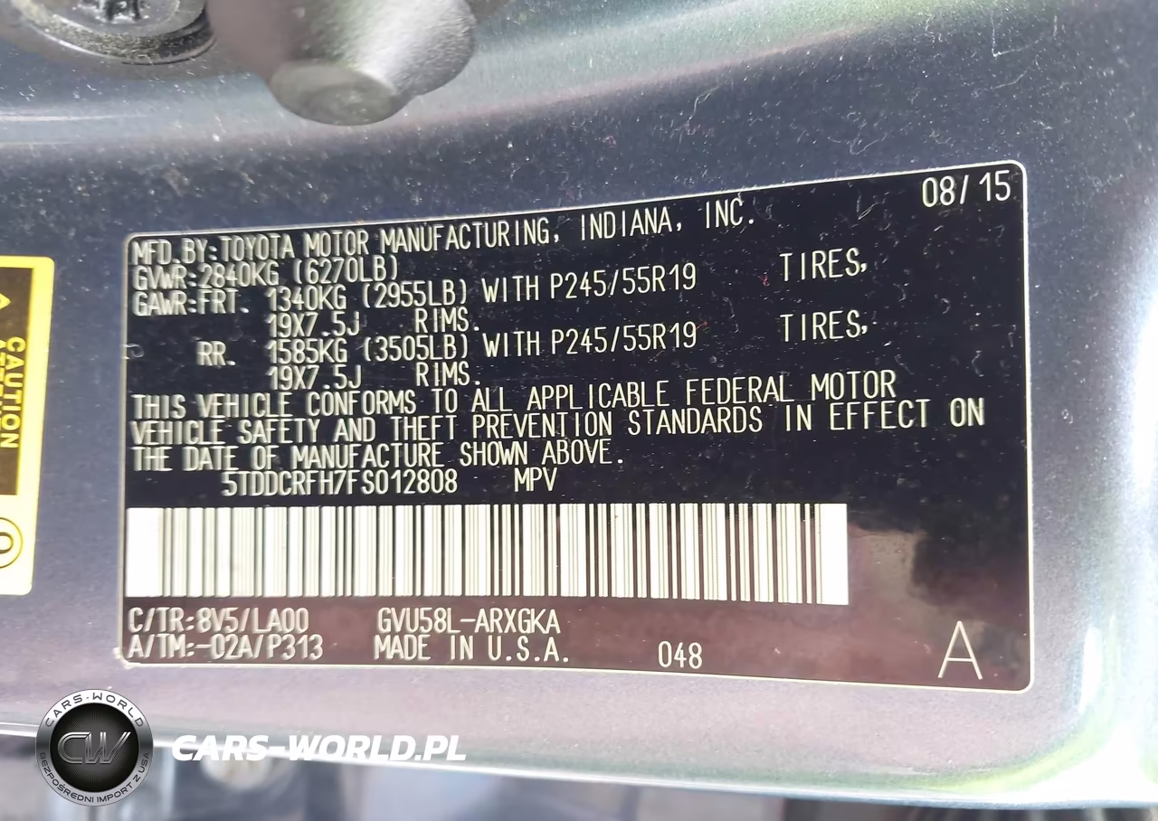 2015 Toyota Highlander Hybrid Limited Platinum V6 VIN:5TDDCRFH7FS012808 - 9