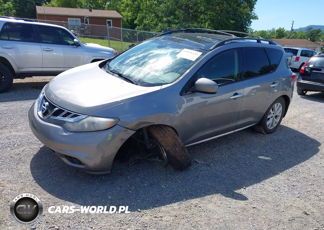 2012 Nissan Murano Sl VIN:JN8AZ1MUXCW113909 - 2