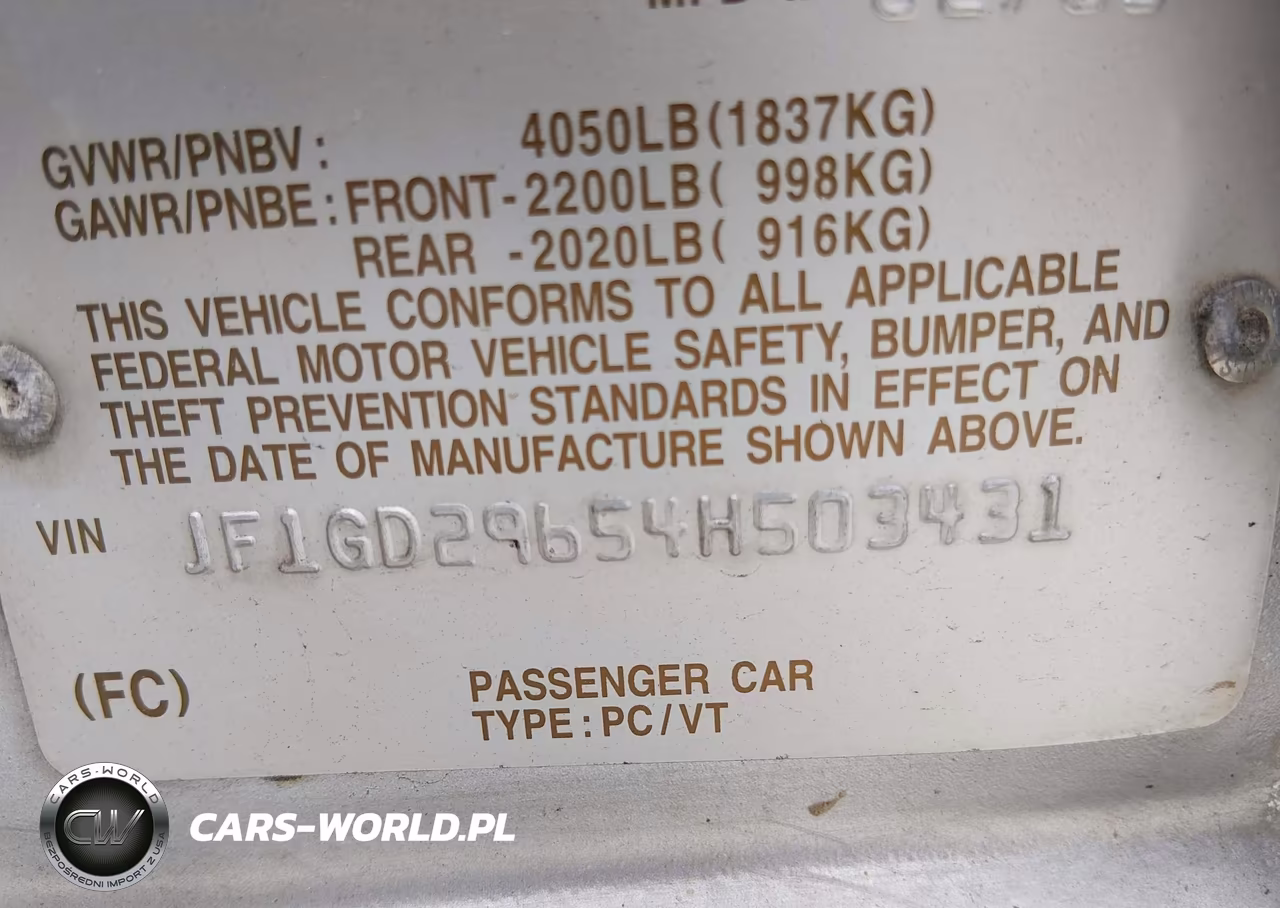 2004 Subaru Impreza Wrx VIN:JF1GD29654H503431 - 9