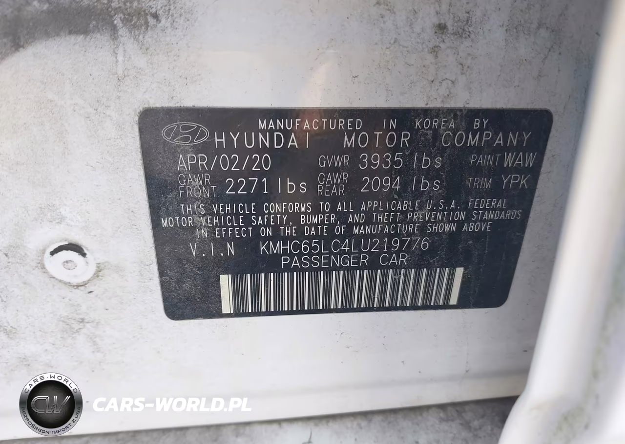 2020 Hyundai Ioniq Hybrid Blue VIN:KMHC65LC4LU219776 - 9