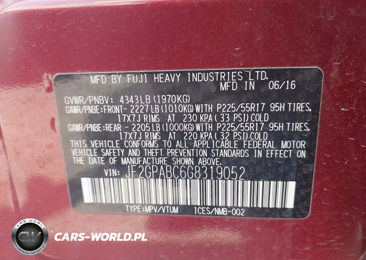 2016 Subaru Crosstrek 2.0I Premium VIN:JF2GPABC6G8319052 - 9