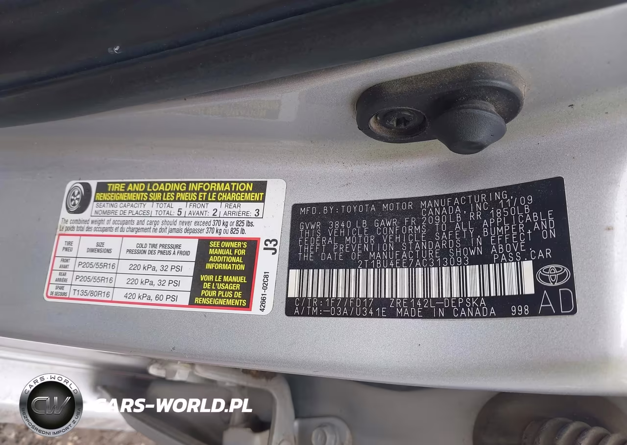 2010 Toyota Corolla S VIN:2T1BU4EE7AC313093 - 9