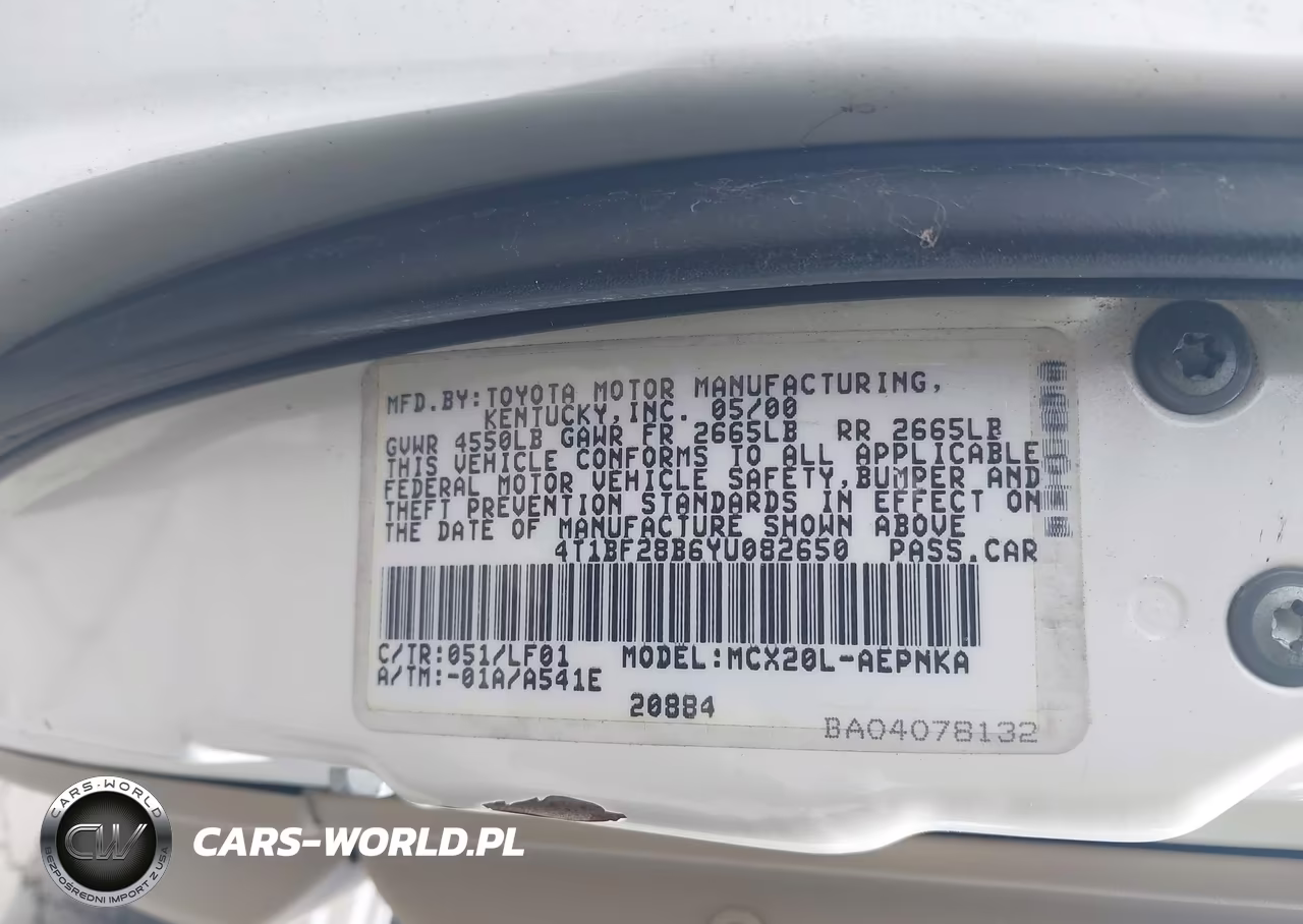 2000 Toyota Avalon Xl VIN:4T1BF28B6YU082650 - 9