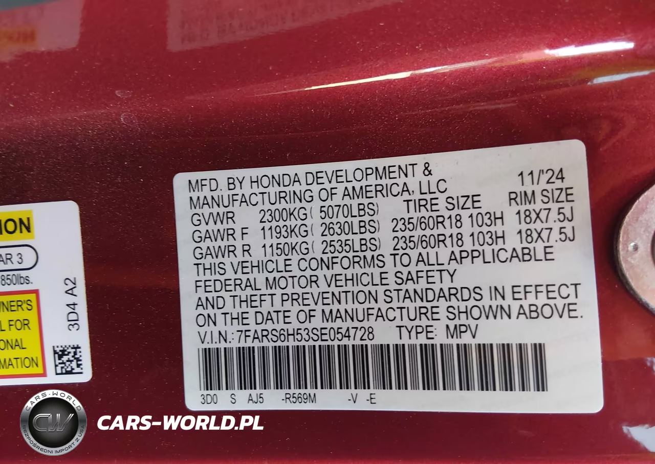 2025 Honda Cr-V Hybrid Sport VIN:7FARS6H53SE054728 - 9
