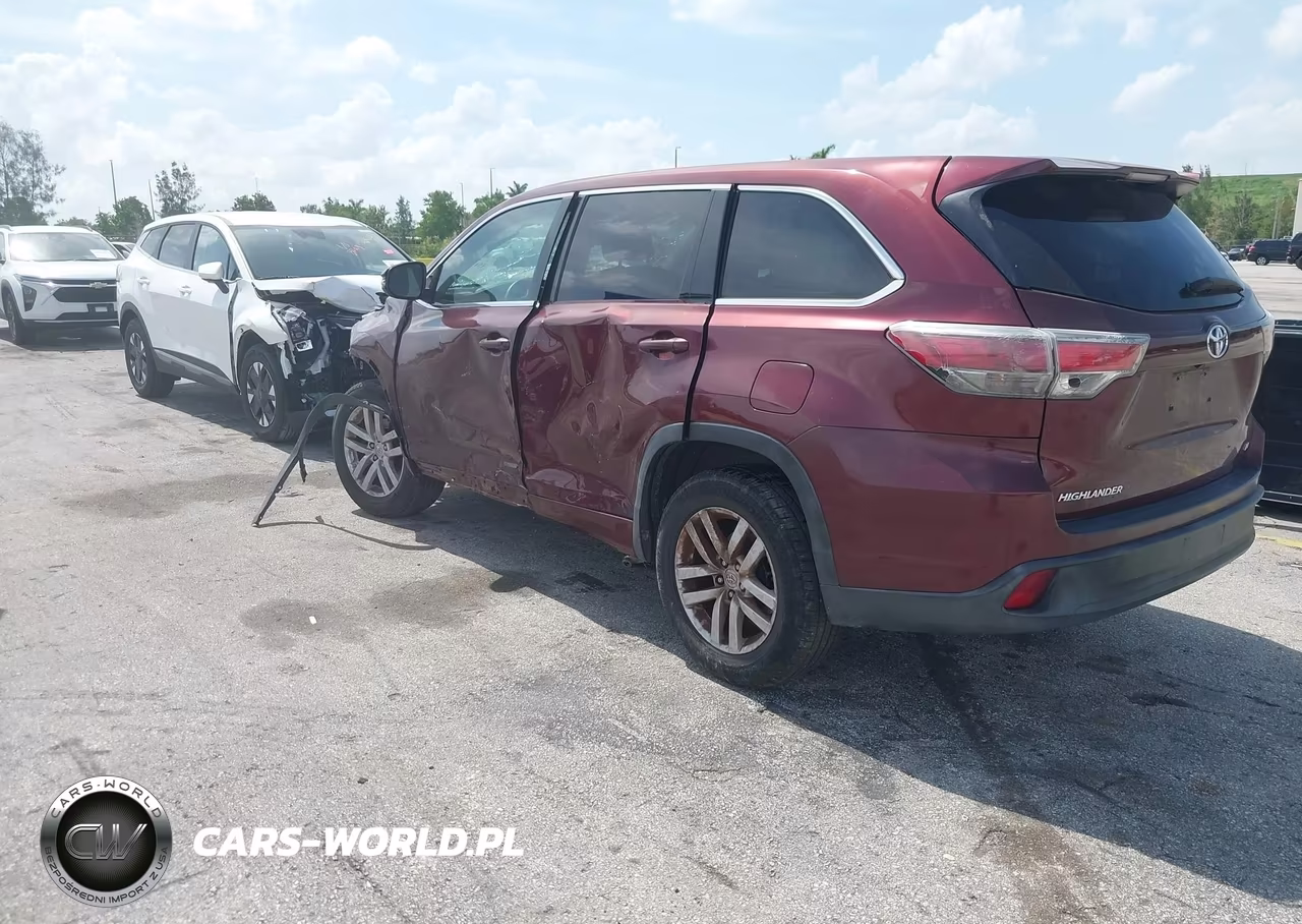 2015 Toyota Highlander Le VIN:5TDZARFH3FS010226 - 3
