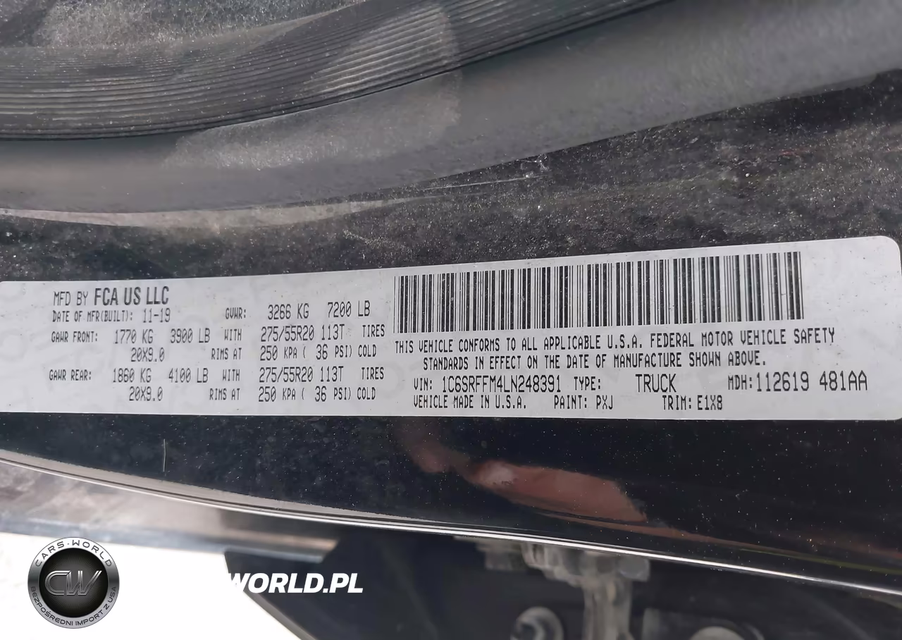 2020 Ram 1500 Big Horn 4X4 5'7 Box VIN:1C6SRFFM4LN248391 - 9