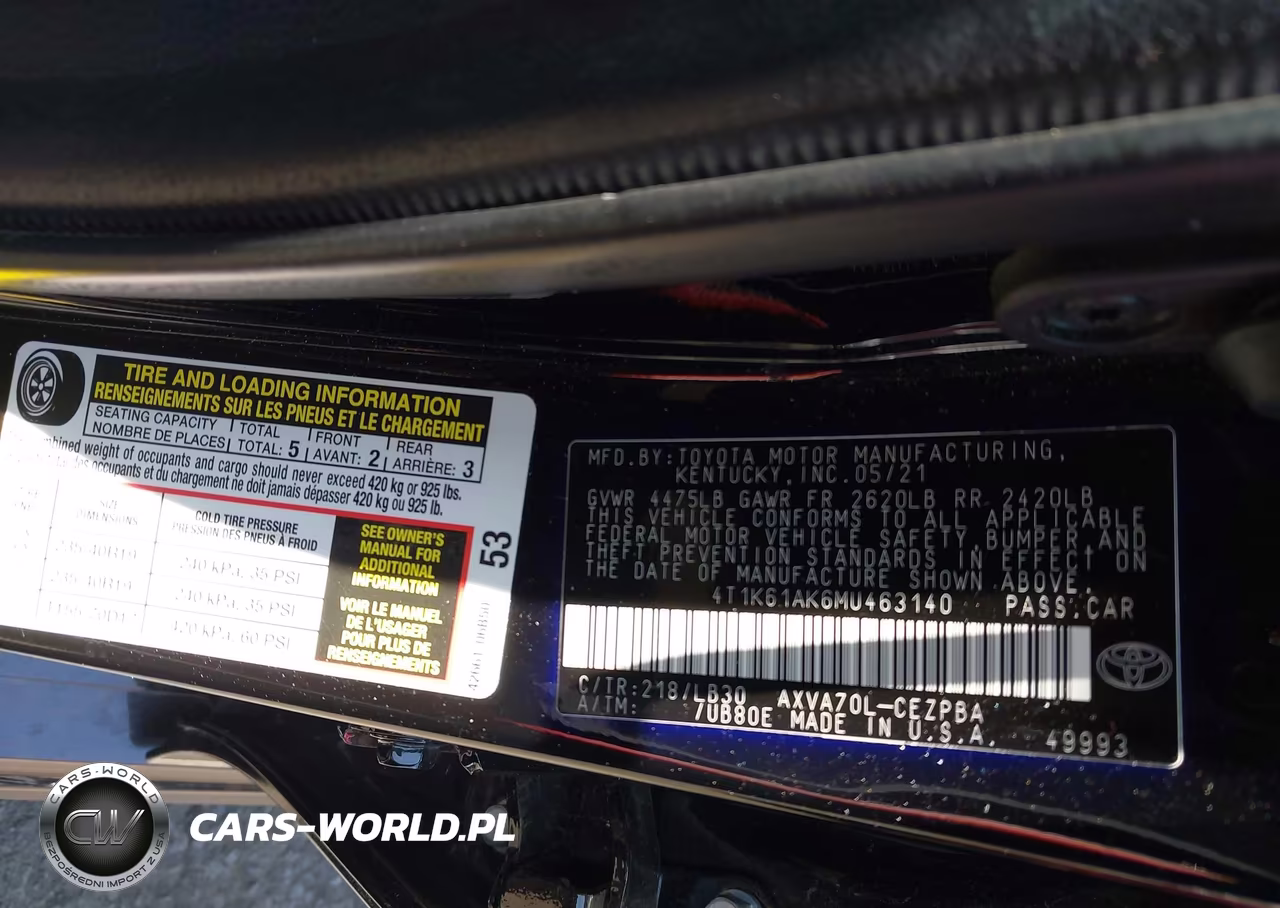 2021 Toyota Camry Xse VIN:4T1K61AK6MU463140 - 9