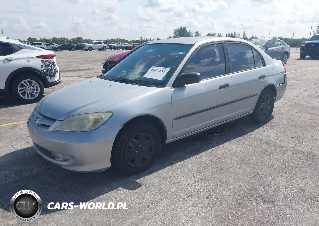 2004 Honda Civic Vp VIN:2HGES16334H592746 - 2