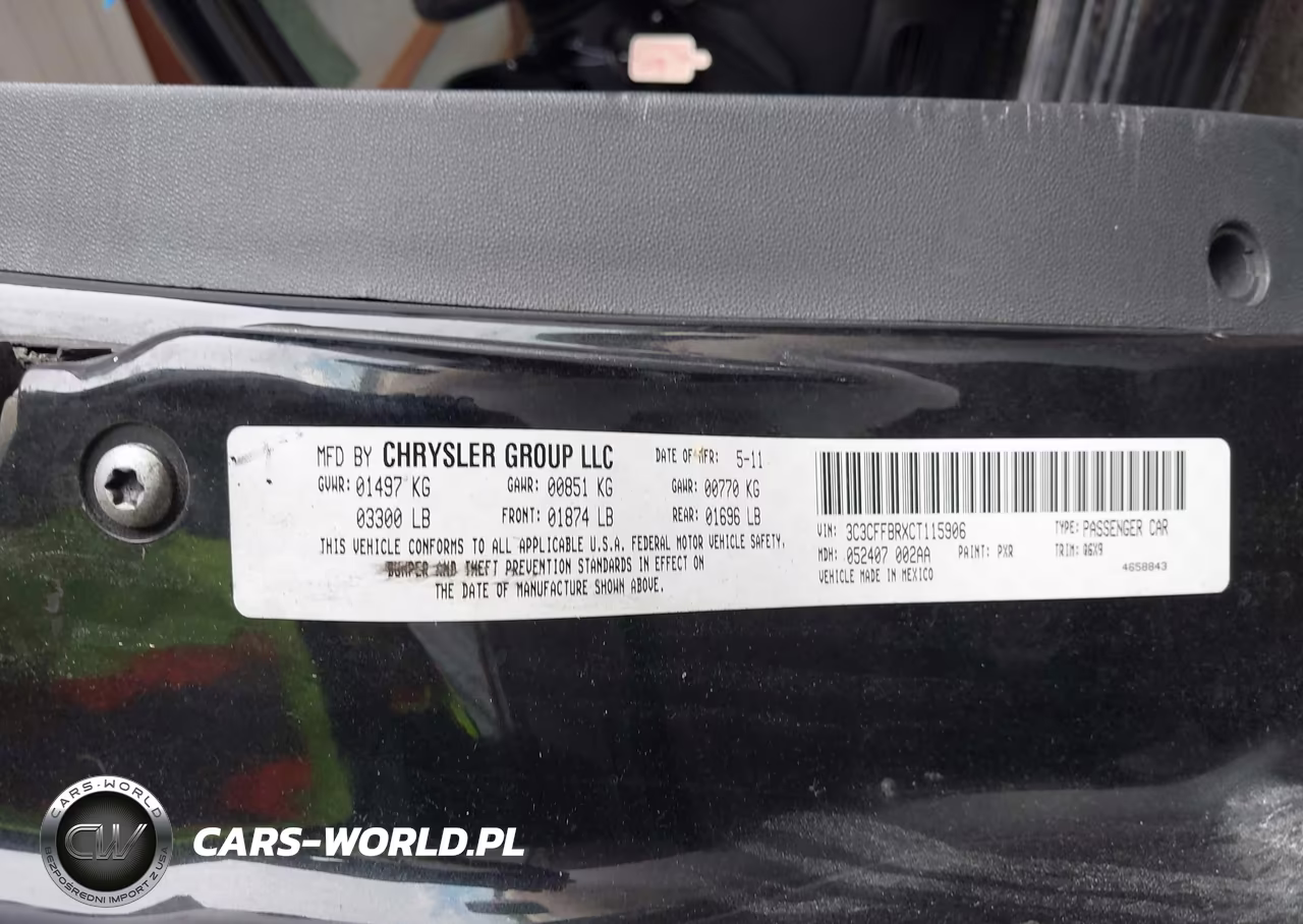 2012 Fiat 500 Sport VIN:3C3CFFBRXCT115906 - 9