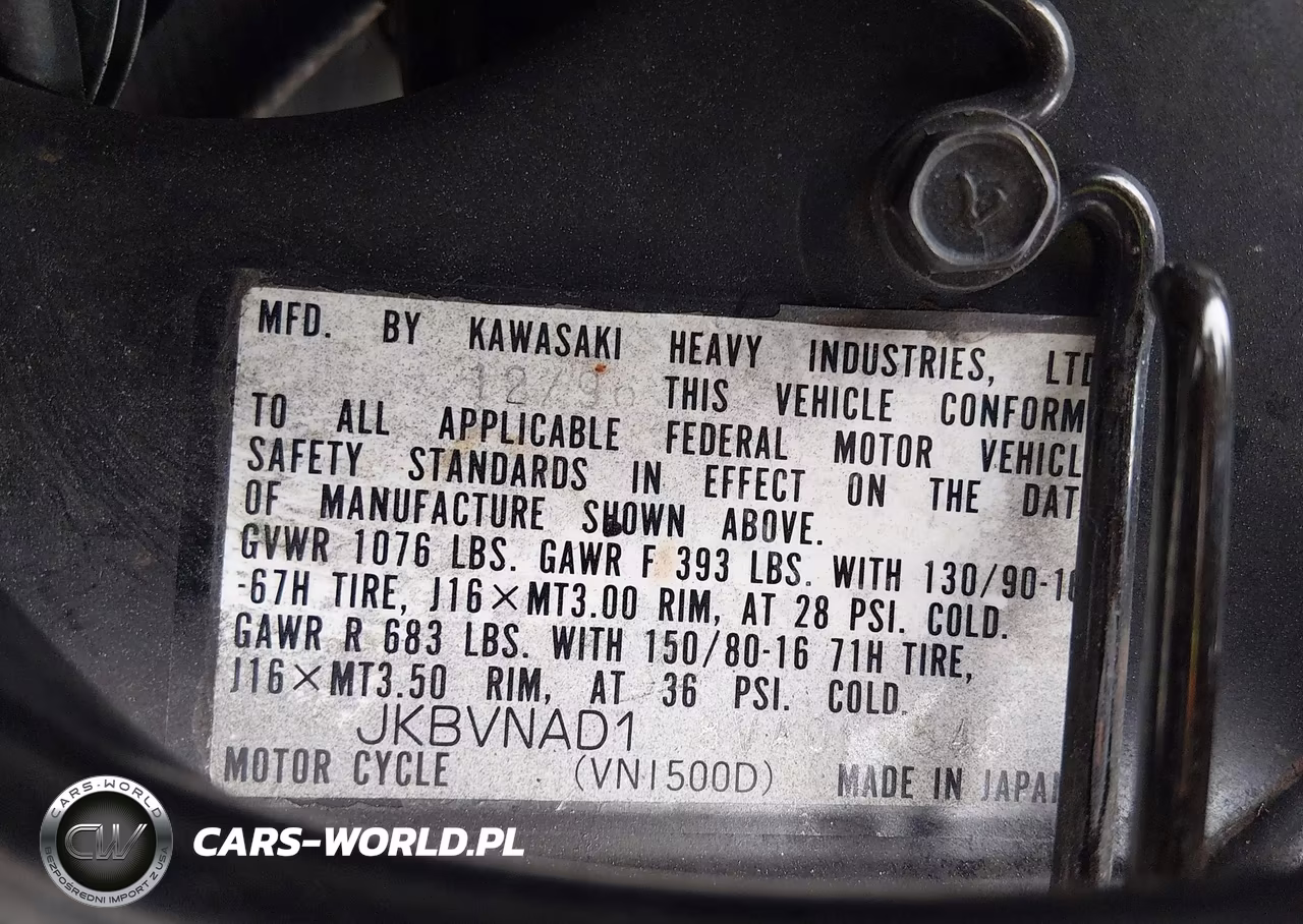 1997 Kawasaki Vn1500 D VIN:JKBVNAD18VA067548 - 10