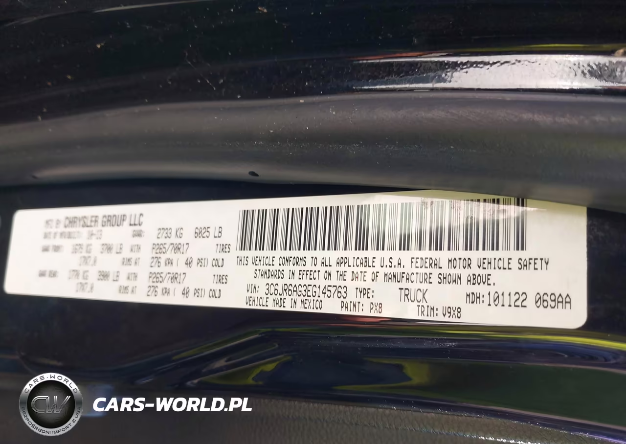 2014 Ram 1500 Tradesman VIN:3C6JR6AG3EG145763 - 9