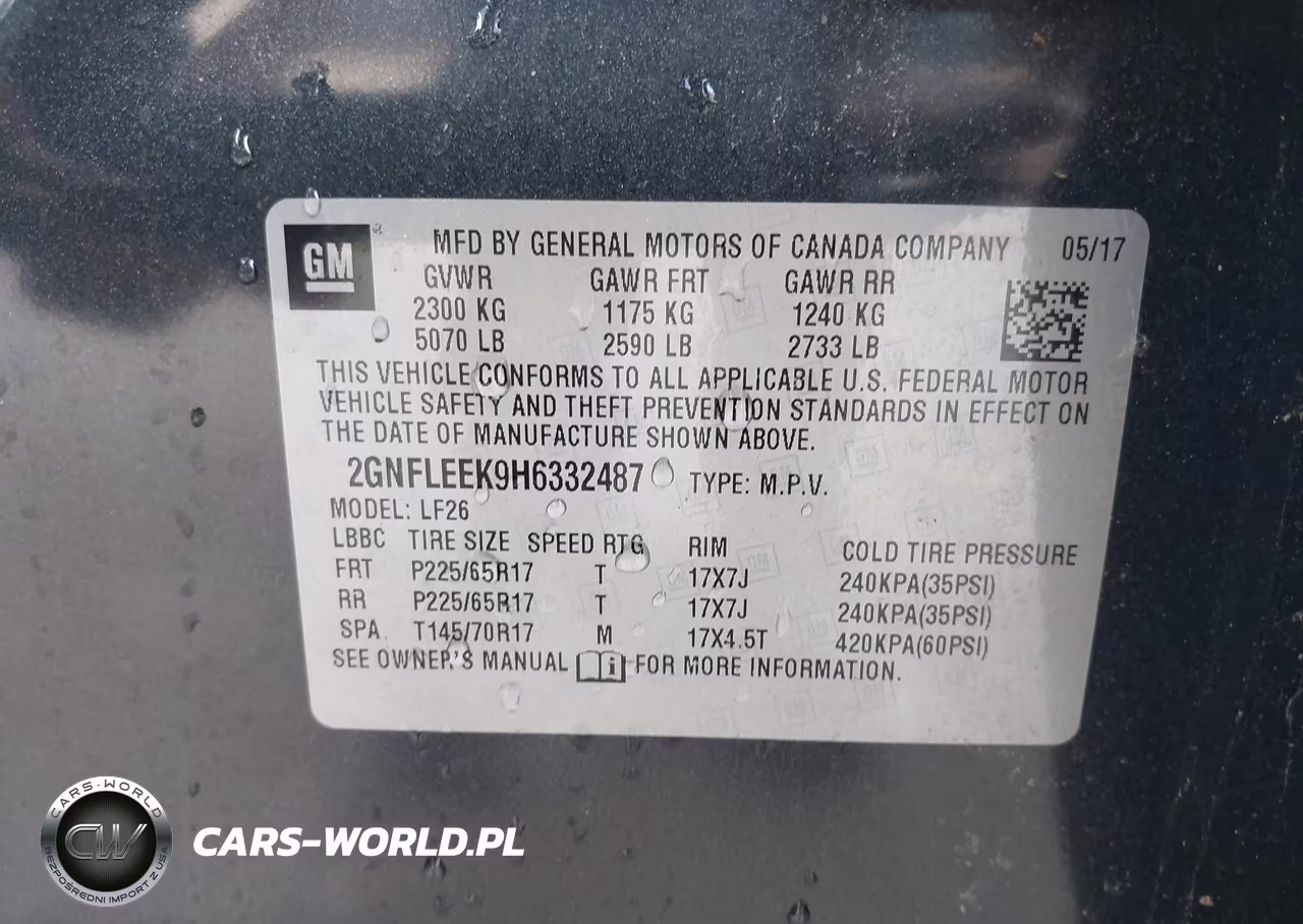 2017 Chevrolet Equinox Ls VIN:2GNFLEEK9H6332487 - 9