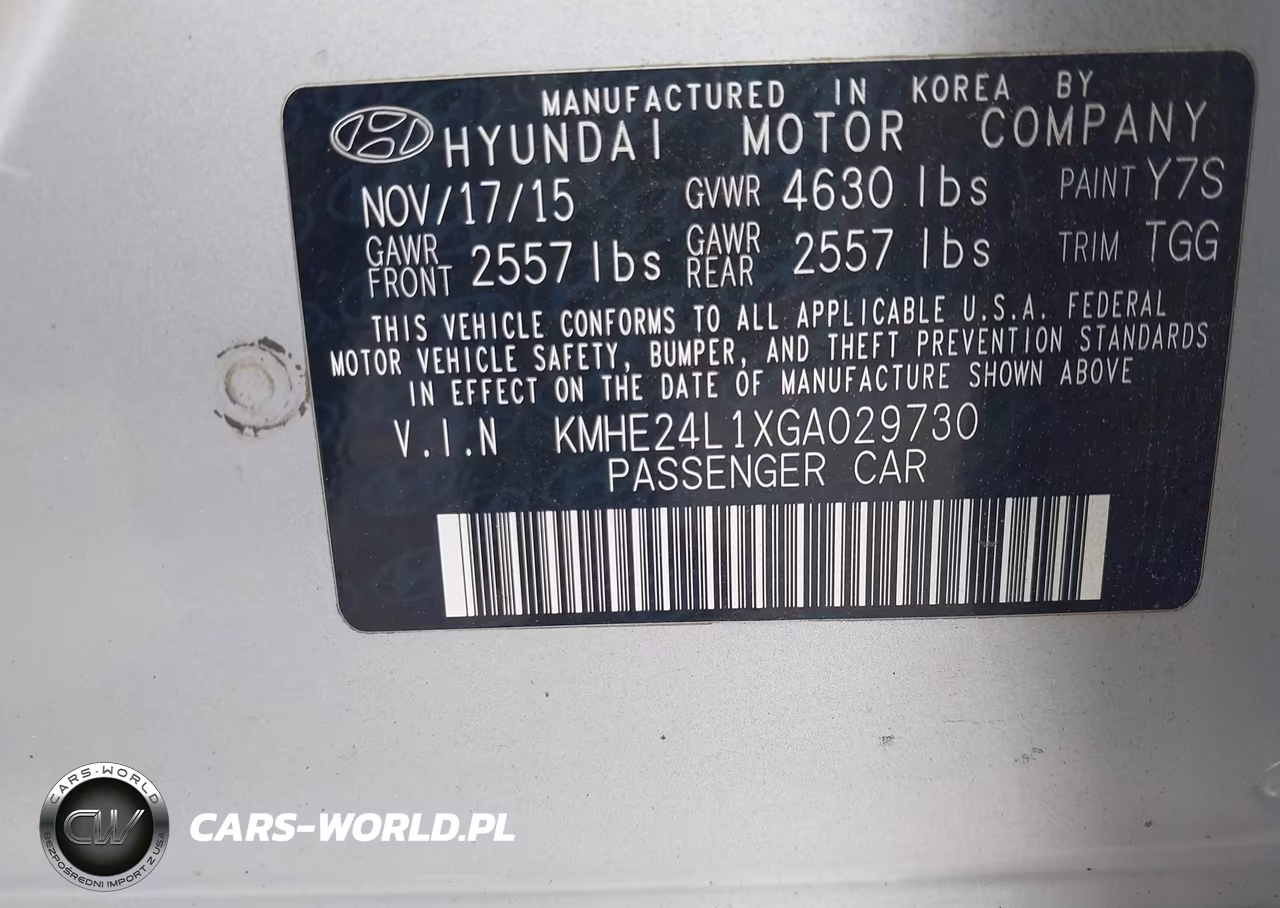 2016 Hyundai Sonata Hybrid Se VIN:KMHE24L1XGA029730 - 9