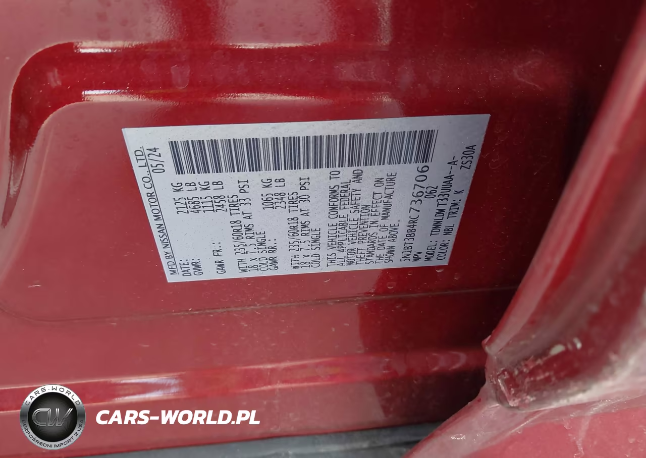 2024 Nissan Rogue Sv Intelligent Awd VIN:5N1BT3BB4RC736706 - 9