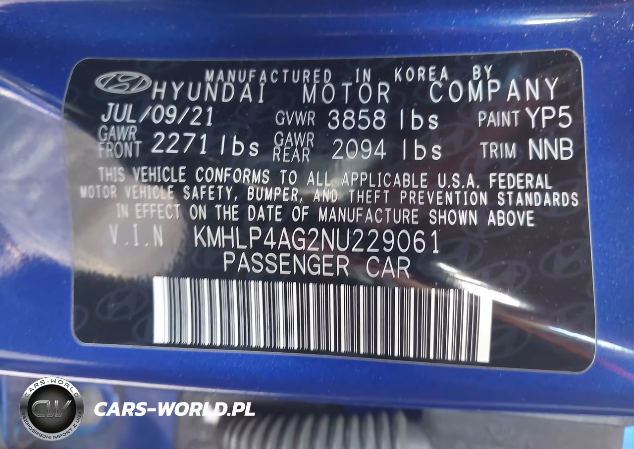 2022 Hyundai Elantra Limited VIN:KMHLP4AG2NU229061 - 9