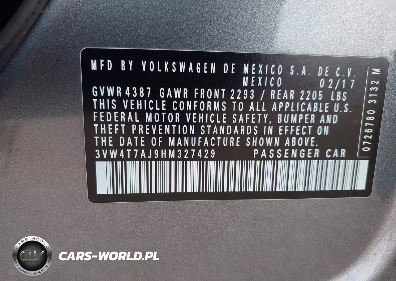 2017 Volkswagen Jetta Gli VIN:3VW4T7AJ9HM327429 - 9