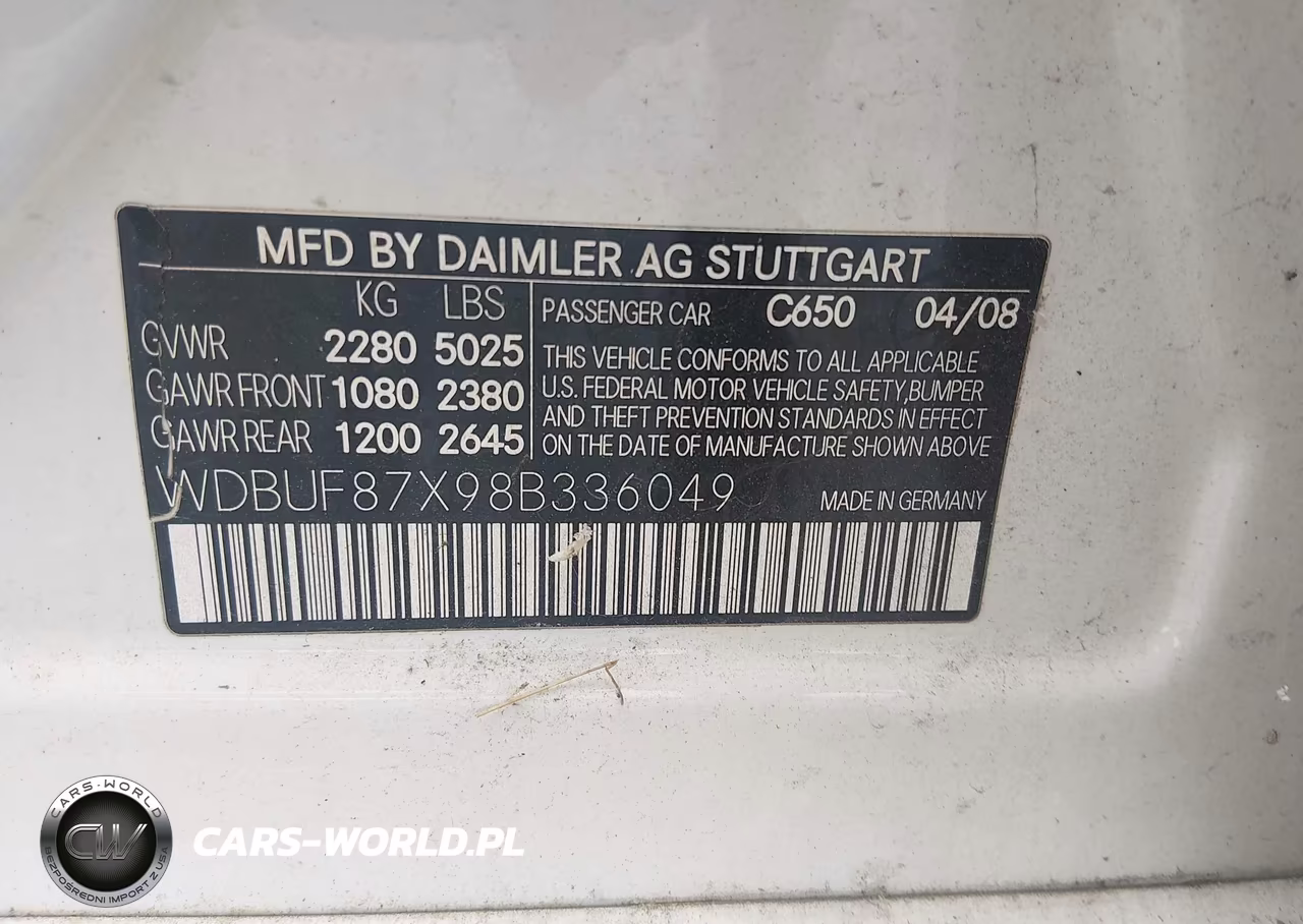 2008 Mercedes-Benz E 350 4Matic VIN:WDBUF87X98B336049 - 9