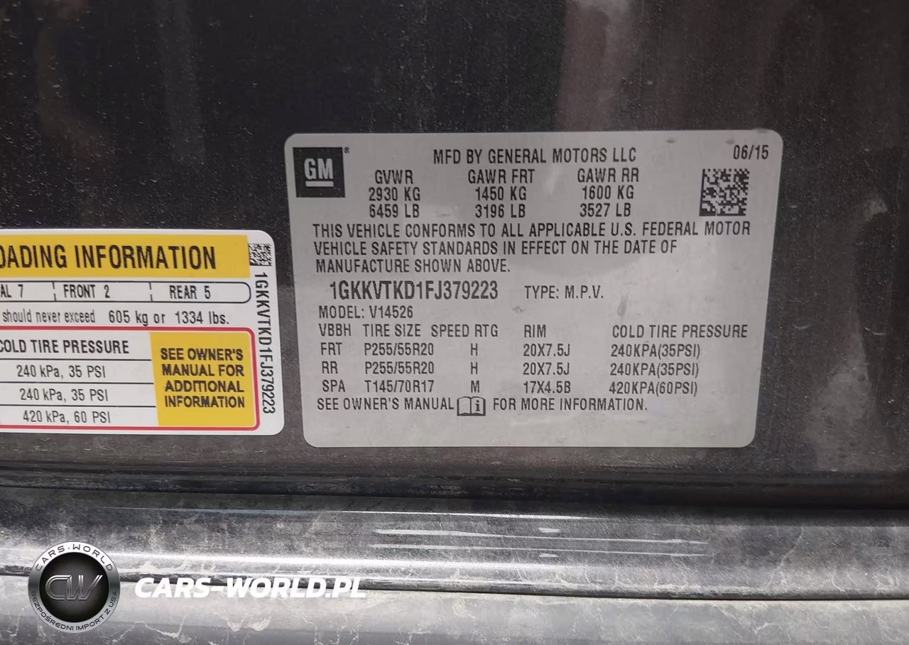 2015 GMC Acadia Denali VIN:1GKKVTKD1FJ379223 - 9