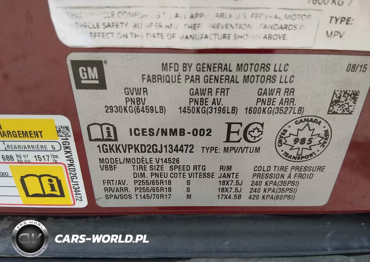 2016 GMC Acadia Sle2 VIN:1GKKVPKD2GJ134472 - 9