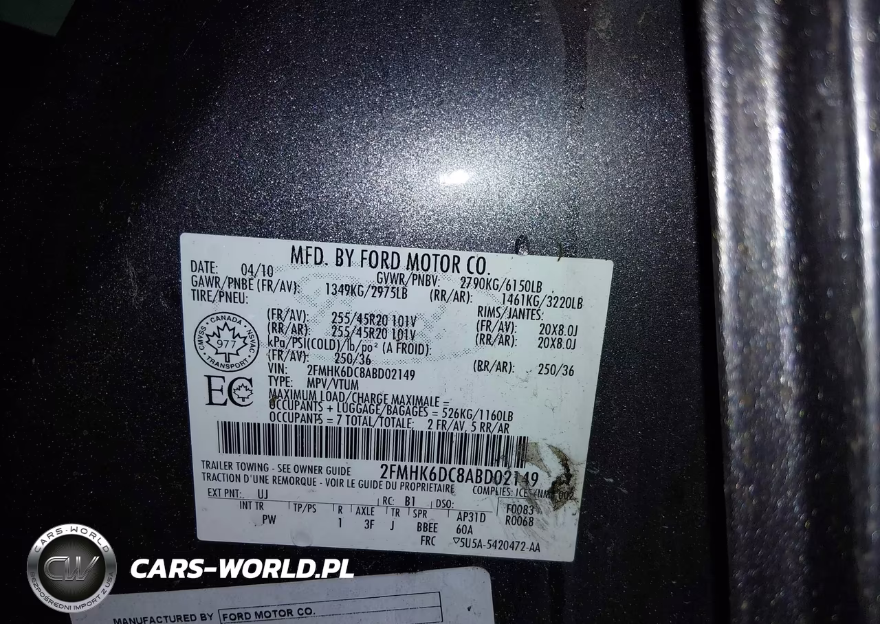 2010 Ford Flex Limited VIN:2FMHK6DC8ABD02149 - 9