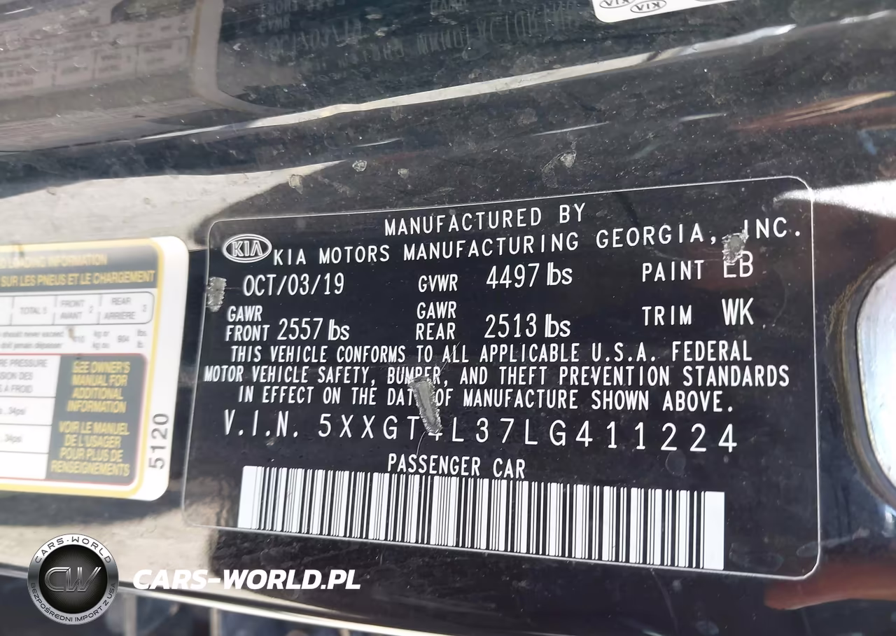2020 Kia Optima Lx VIN:5XXGT4L37LG411224 - 9