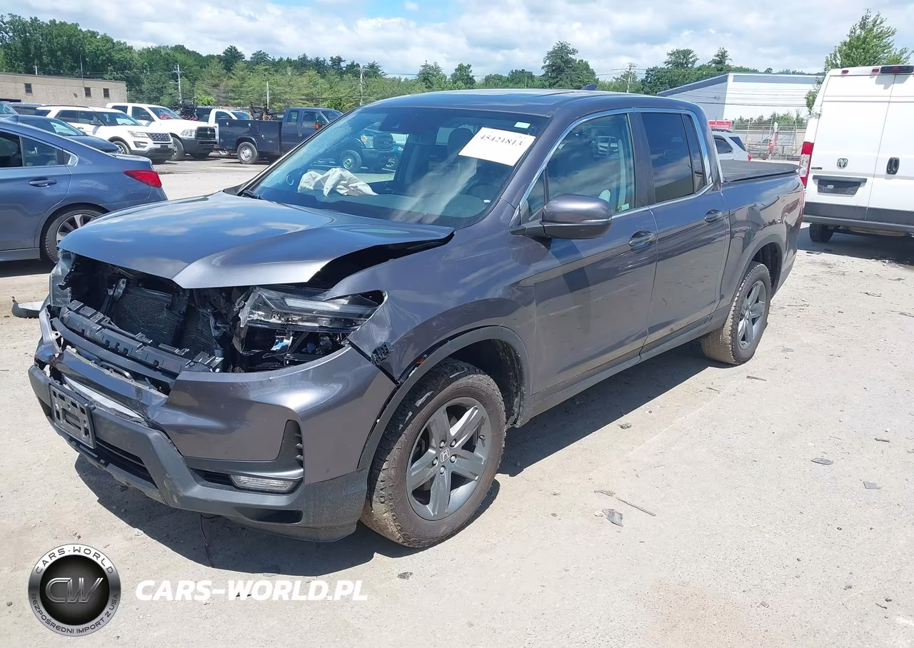 2021 Honda Ridgeline Awd Rtl VIN:5FPYK3F53MB017326 - 2