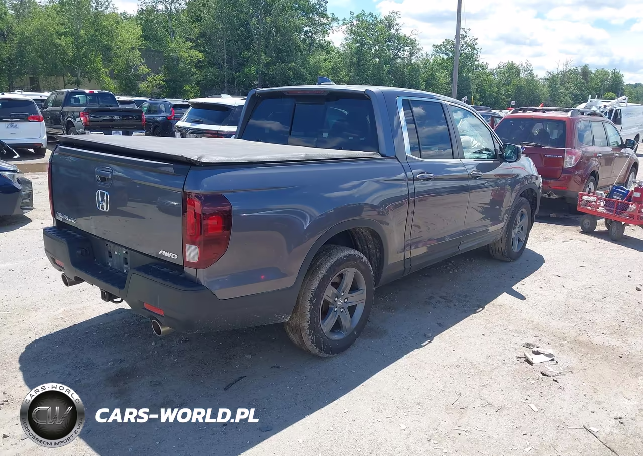 2021 Honda Ridgeline Awd Rtl VIN:5FPYK3F53MB017326 - 3