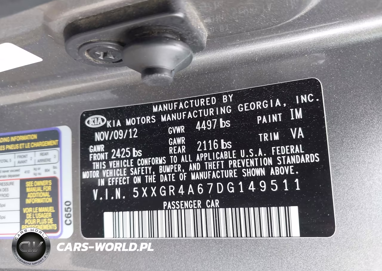 2013 Kia Optima Sx VIN:5XXGR4A67DG149511 - 9