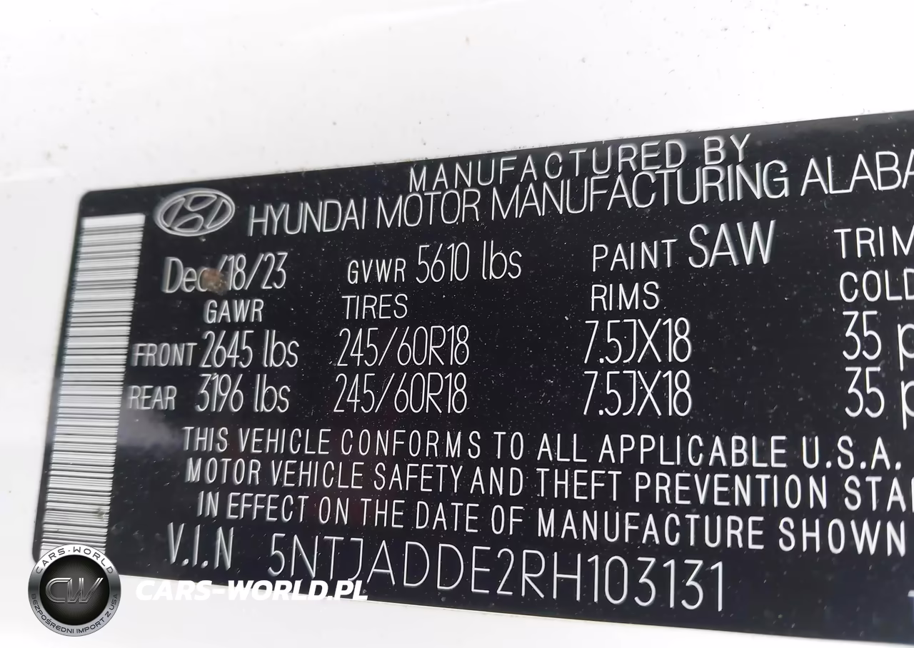 2024 Hyundai Santa Cruz Se VIN:5NTJADDE2RH103131 - 9