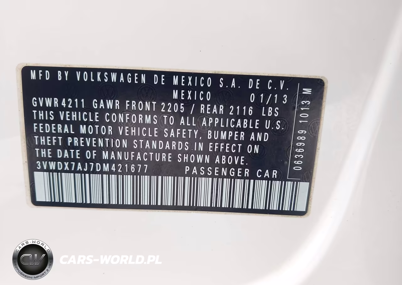 2013 Volkswagen Jetta 2.5L Se VIN:3VWDX7AJ7DM421677 - 9