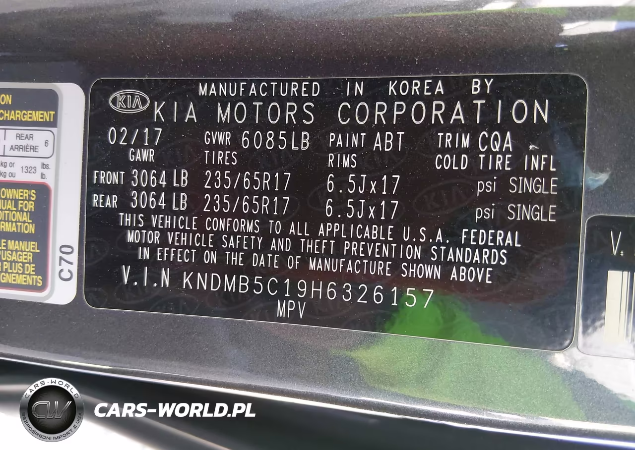2017 Kia Sedona Lx VIN:KNDMB5C19H6326157 - 9