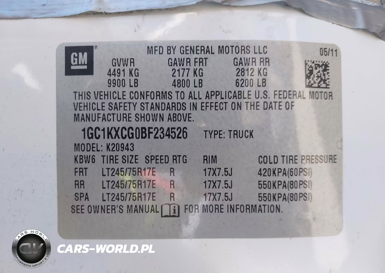 2011 Chevrolet Silverado 2500Hd Lt VIN:1GC1KXCG0BF234526 - 9